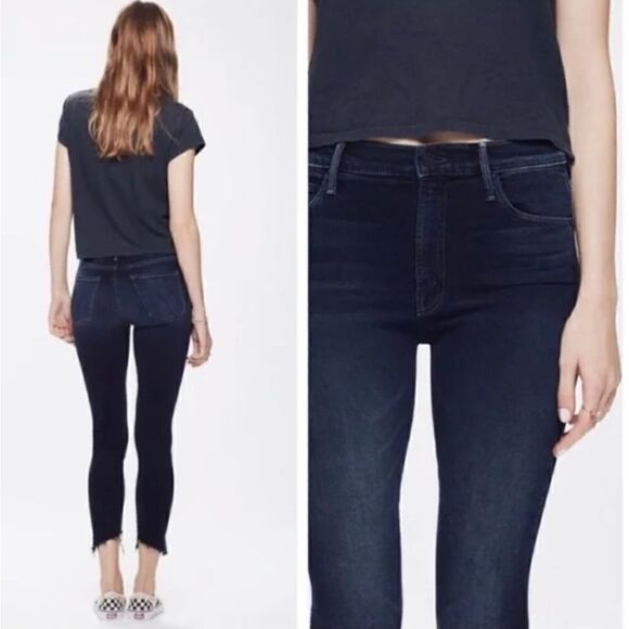 MOTHER Stunner Zip Two Step Ankle Fray Jeans in Last Call size 24 - Picture 5 of 13